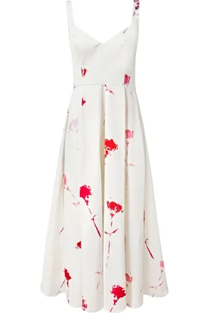 Alejandra Alonso Rojas Robe mi-longue à fleurs