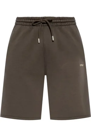 OFF-WHITE Short de sport en coton à imprimé Arrow