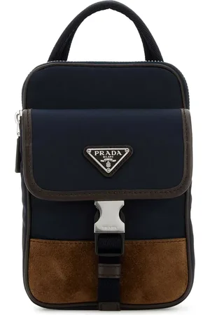 Prada Sac à dos à plaque logo triangulaire en émail