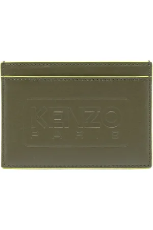 Kenzo Porte-cartes en cuir à logo embossé
