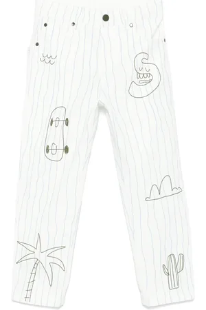 Stella McCartney Jean à imprimé Skaterboard