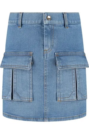 Chloé Jupe en jean à poches cargo