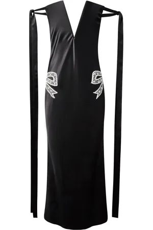 Alejandra Alonso Rojas Robe-bustier à manches nouées