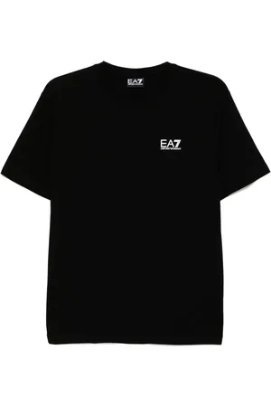 EA7 T-shirt en coton à logo imprimé