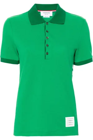 Thom Browne Polo rayé à patch logo