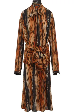 Balenciaga Robe mi-longue à détail noué