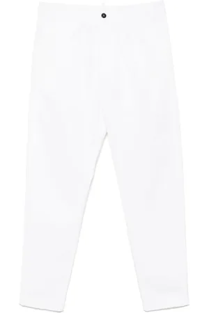 Dsquared2 Pantalon en coton à design plissé