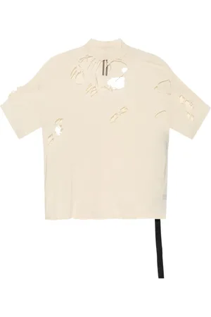 Rick Owens T-shirt à effet usé