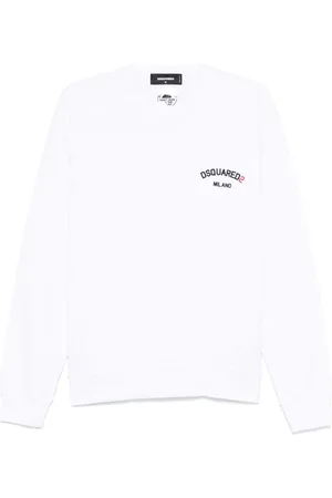 Dsquared2 T-shirt en coton à logo en caoutchouc