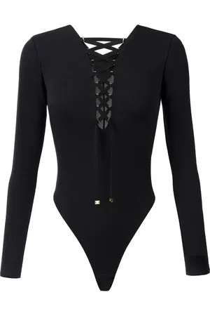 Elisabetta Franchi Body à détail de laçage