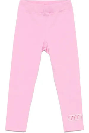 Msgm Legging à logo brodé