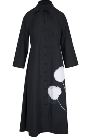 AKRIS Robe mi-longue à imprimé Dandelion