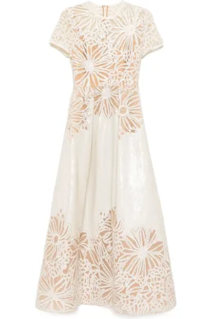 Elie saab Robe mi-longue à broderies
