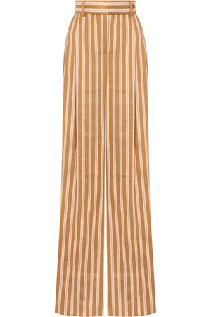 Alberta Ferretti Pantalon ample à rayures
