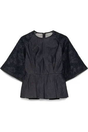 Elie saab Haut en jean à broderies