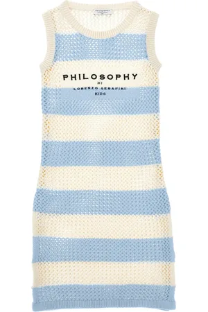 PHILOSOPHY DI LORENZO SERAFINI Robe en maille à rayures
