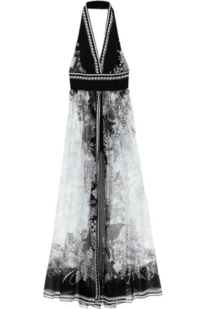 Elie saab Robe imprimée en chiffon