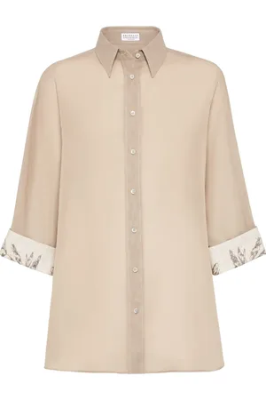 Brunello Cucinelli Chemise brodée Flora