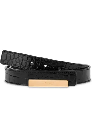 Moschino Ceinture à effet peau de crocodile
