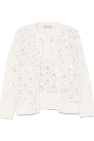 Elie saab Ensemble en maille à ornements en cristal
