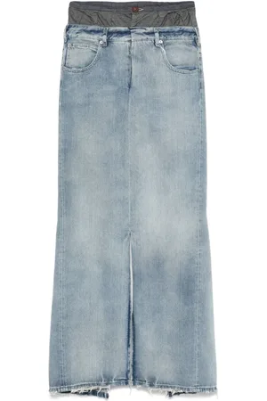 Maison Margiela Jupe en jean à coupe longue