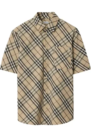 Burberry Chemise en coton à carreaux