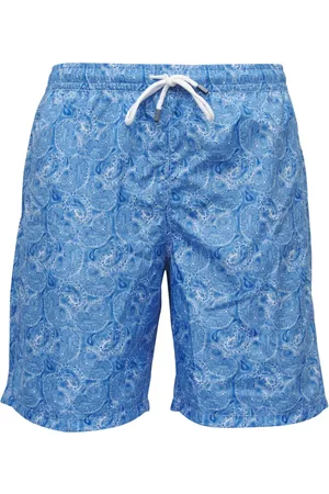 FEDELI Short de bain à imprimé cachemire