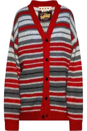 Marni Cardigan rayé à col v
