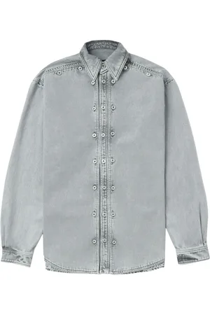 Y / PROJECT Chemise en jean à effet délavé