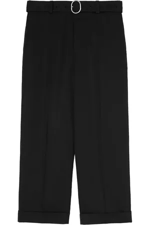 Jil Sander Pantalon court à taille ceinturée