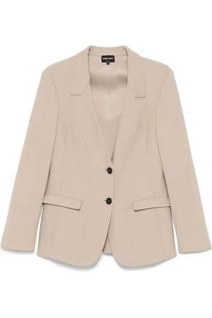Giorgio Armani Blazer à détails de coutures
