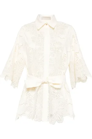 Elie saab Chemise en coton à broderies