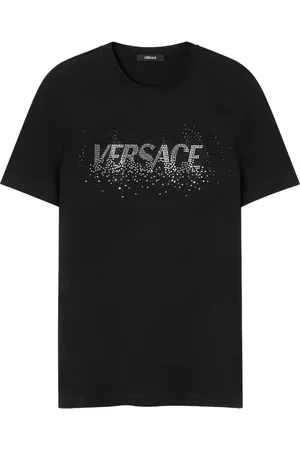 VERSACE T-shirt Fading Medusa orné de cristaux
