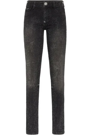Philipp Plein Jean à ornements en cristal