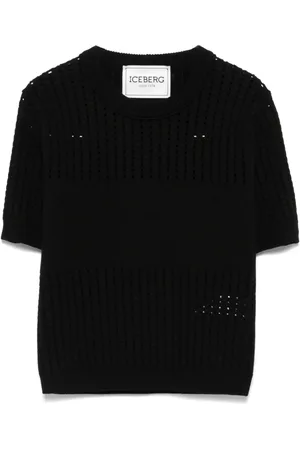 Iceberg T-shirt en maille gaufrée