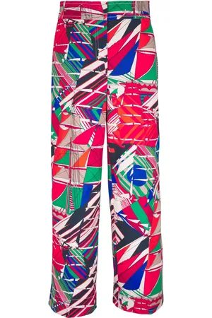 AKRIS Pantalon à imprimé graphique