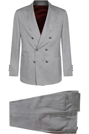 Brunello Cucinelli Costume en alpaga mélangé