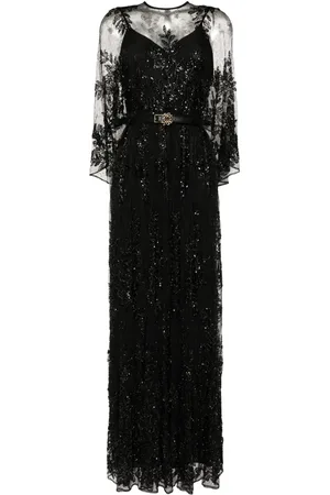 Elie saab Robe à dentelle brodée