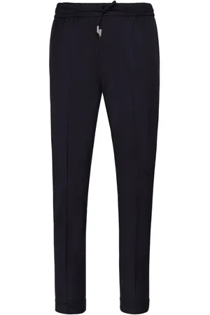 BILLIONAIRE Pantalon droit à taille ceinturée