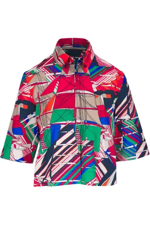 AKRIS Chemise en coton à imprimé graphique