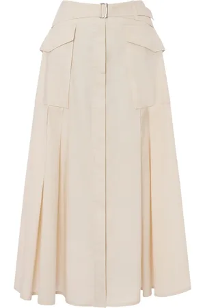 Alberta Ferretti Jupe mi-longue à taille ceinturée