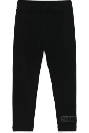 Msgm Legging à logo brodé