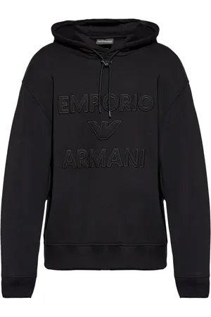 Emporio Armani Hoodie à logo appliqué