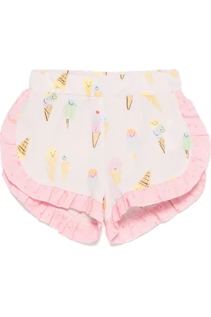 Stella McCartney Short à imprimé crème glacée