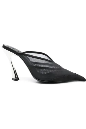 MUGLER Mules en résille 95 mm