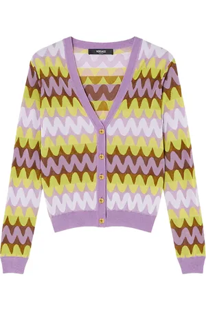 VERSACE Cardigan Wave en jacquard