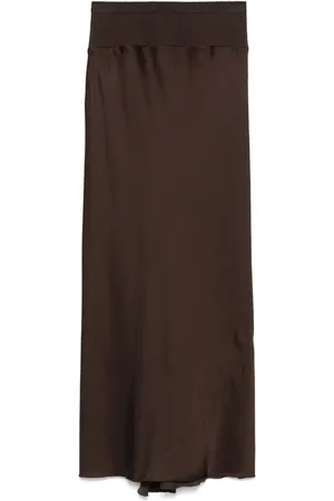 Rick Owens Jupe Calf Bias mi-longue