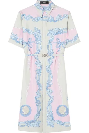 VERSACE Robe-chemise Cameo à coupe mi-longue