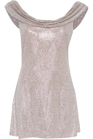 GIUSEPPE DI MORABITO Robe courte à ornements en cristal
