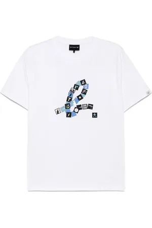AGNÈS B. T-shirt à logos carrés